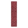 thumbnail image 3 of Unique Loom Trellis Shag Collection Area Rug - Ruth (2' 7" x 12' Runner Burgundy Red/Ivory), 3 of 10