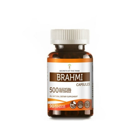 Brahmi 90 Capsules, 500 mg, Organic Brahmi (Bacopa Monnieri) Dried