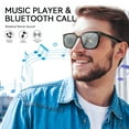 thumbnail image 6 of Cyberdyer Smart Bluetooth Sunglasses, UV400 99% Protection, IP67 Waterproof, Magnetic Fast Charge, Compatible with iOS & Android, 6 of 9