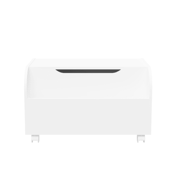 Maritcute Kids Toy Box Chest Bench With Front Bookshelf Flip-Top Lid Safety Hinge Wooden Toy Storage Organizer For Playroom Kids Room Nursery