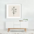 thumbnail image 2 of Lilium Floral Bouquet - Illustration Line Art Floral Botanical Black and White Minimalist Flowers Nature White Framed Wall Art Print 8 x 8 inches, 2 of 3