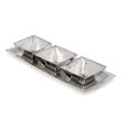 thumbnail image 1 of Plat à Relish 13 Po. 3 Bols Carrés avec Plateau Rectangulaire, 1 of 1