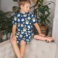 thumbnail image 4 of Balery Star Penguin Conjunto de Pijama Infantil de Manga Corta con Estampado – Ropa de Dormir de Algodón Suave-Large, 4 of 6
