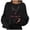 Black_001, variant on QTSHPN Womens Crewneck Sweatshirt Christmas Holiday Party Graphic Print Long Sleeve Pullover Crew Neck Top Fall Sweatshirts for Women Orange_002 S