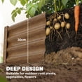 thumbnail image 4 of Outsunny 6x3x1ft Galvanized Raised Garden Bed, Open Bottom, Wood-Effect, 4 of 10