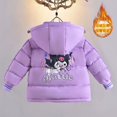 thumbnail image 4 of Kuromi Anime Kawaii Sanrio Ins Chaqueta acolchada de algodón para niños Linda princesa de dibujos animados abrigo grueso ropa regalos para niños, 4 of 5