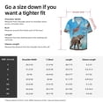 thumbnail image 5 of Fuzoiu Elephant Giraffe Print Men's Casual Short,Men's Short Sleeve Shirt,Mens Casual Button Down Shirts,Cuban Collar Summer Shirt for Beach, Vacation, and Outdoor Activities-Medium, 5 of 5