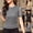 Black, variant on Women's Shimmer Sheer Mesh T-Shirt Slim Fit Shiny Silk Short Sleeve Undershirt Elegant Crewneck Solid Base Layer Chic Party Wear Sparkle Top