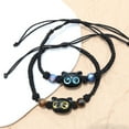 thumbnail image 3 of SIEYIO Cat Bead Wristband Carved Cat Bracelet Braided Rope Cat Hand Chain Bracelets for Men Women Jewellery Holiday Ornament, 3 of 17