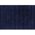 thumbnail image 1 of Ahgly Company Indoor Rectangle Abstract Blue Contemporary Area Rugs, 5' x 7', 1 of 4