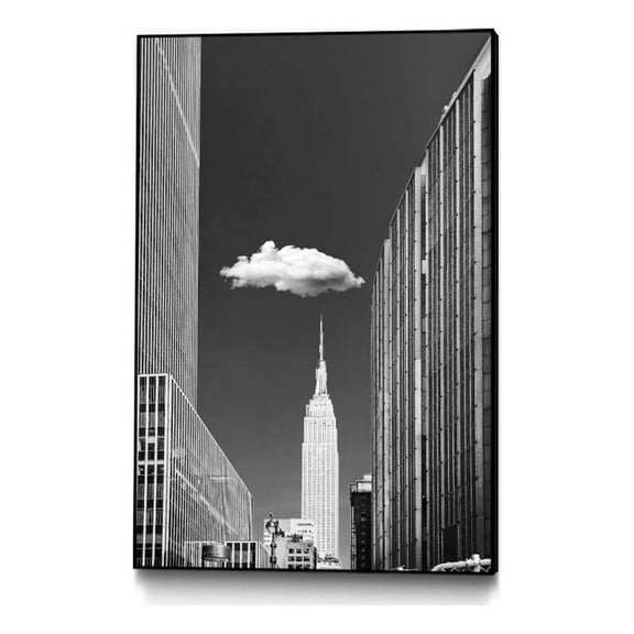 Giant Art Canvas 24x36 Single Cloud Framed in Multi-Color