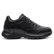 CMR CHAMARIPA Mens Elevator Shoes | Black Leather Trainers That Make You Taller 8CM / 3.15 Inches