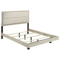 thumbnail image 1 of Trenton 54-inch Wood Eastern King Panel Bed Rustic Cream, 1 of 9
