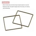 thumbnail image 4 of Unique Bargains Square Beading Hoop Link Geometric Hollow Open Bezel Linking Ring 1'x1' Bronze for Jewelry Making 20pcs, 4 of 5