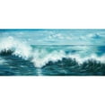 thumbnail image 3 of Art Atelier Alliance 24x13 Black Modern Framed Museum Art Print Titled - Coastal Waves, 3 of 5