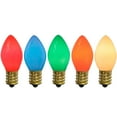 thumbnail image 3 of Pack of 25 Incandescent C7 Opaque Multi-Color Christmas Replacement Bulbs, 3 of 4