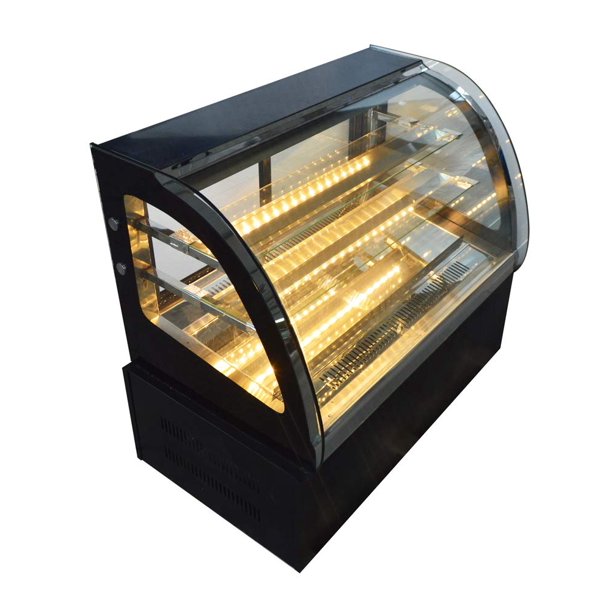 INTBUYING Countertop Refrigerated 3 Layers Bakery Cake Showcase Pie