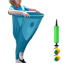 KOYPTL Granny Pants Yard Game Set - Giant Outdoor Party Game with 2Pcs Bouncy Balls & Ball Pump, Fun Family Reunion Game & Adult Outdoor Yard Game for Groups