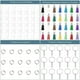 thumbnail image 4 of HomeKingdee 103 Pcs Sublimation DIY Creative Square Keychain Blank Kit with Tassel Dog Buckle - for Crafts and Personalization, 4 of 4