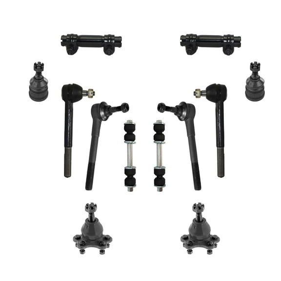 12 Pc Suspension Kit Adjusting Sleeves Tie Rod Ends Sway Bars Upper & Lower Ball Joints Fits select: 1988-1990,1992-1999 CHEVROLET GMT-400