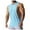 #107 Light Blue, variant on Men's Cut Off Shirts Muscular Cut Open Sides Bodybuilding Tank Top Gym Workout T-Shirt Army Green M
