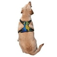 thumbnail image 2 of Vsdgher Peacocks Pattern Dog Harness,No Pull Pet Harness with Soft Padded Handle,Adjustable Reflective Vest with 2 Buckles,4 Slide Buckles,S-XL X-Large, 2 of 4