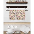 thumbnail image 3 of Easter Kitchen Dish Towels for Drying Dishes Set of 4, Country Floral Wreath Rabbit Ears Eggs Carrots Waffle Weave Microfiber Hand Tea Bathroom Towels Quick Dry & Absorbent Towel 15.7x23.6, 3 of 7