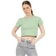 thumbnail image 1 of Playera Crop Básica Manga Corta Para Mujer Quarry Color Verde Claro/Agua, 1 of 4