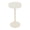 Cream White, variant on Metal Side Table, C-Shaped End Table with Raised Height 63x35x50cm, 20x14 Inch Top for Living Room and Bedside Table