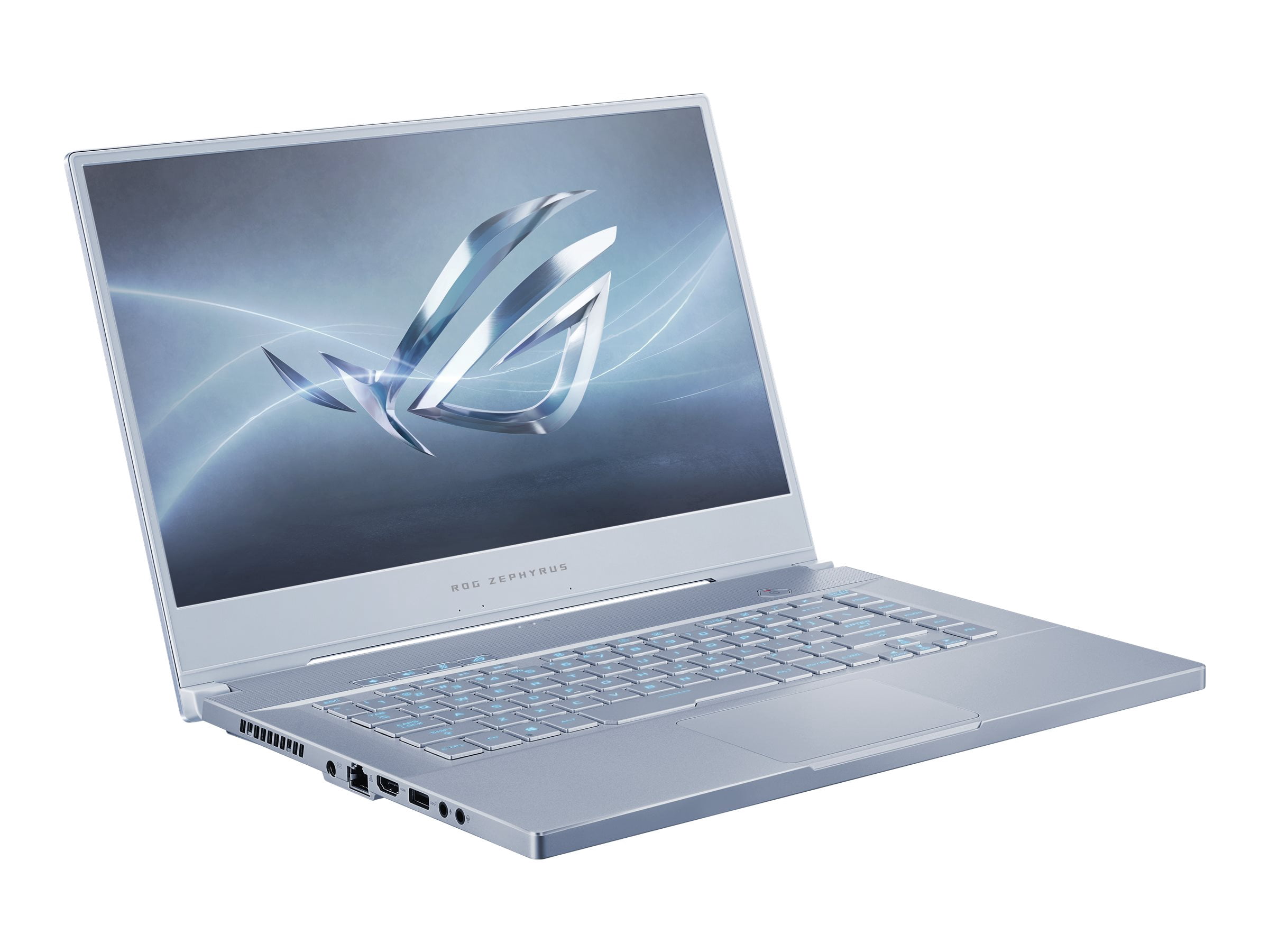 ASUS ROG Zephyrus M GU502GU-XH74 - Intel Core i7 - 9750H / up to 4.5 GHz - Win 10 Pro 64-bit - GF GTX 1660 Ti - 16 GB RAM - 512 GB SSD NVMe - 15.6" 1920 x 1080 (Full HD) @ 240 Hz - Ethernet, Fast Ethernet, Gigabit Ethernet, IEEE 802.11b, IEEE 802.11a, IEEE 802.11g, IEEE 802.11n, IEEE 802.11ac, Bluetooth 5.0 - Wi-Fi 5 - blue