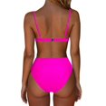 thumbnail image 4 of kamemir Womens Bathing Suits Tankinis Tankini Swimsuits for Women Loose Fit Modest Two Piece Bathing Suits(Hot Pink,XL), 4 of 5