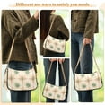 thumbnail image 4 of FORMRS Womens Shoulder Bag with Chain Strap Clutch Purse Cute Tote Handbag, Pastel Beige Geometric, 4 of 7