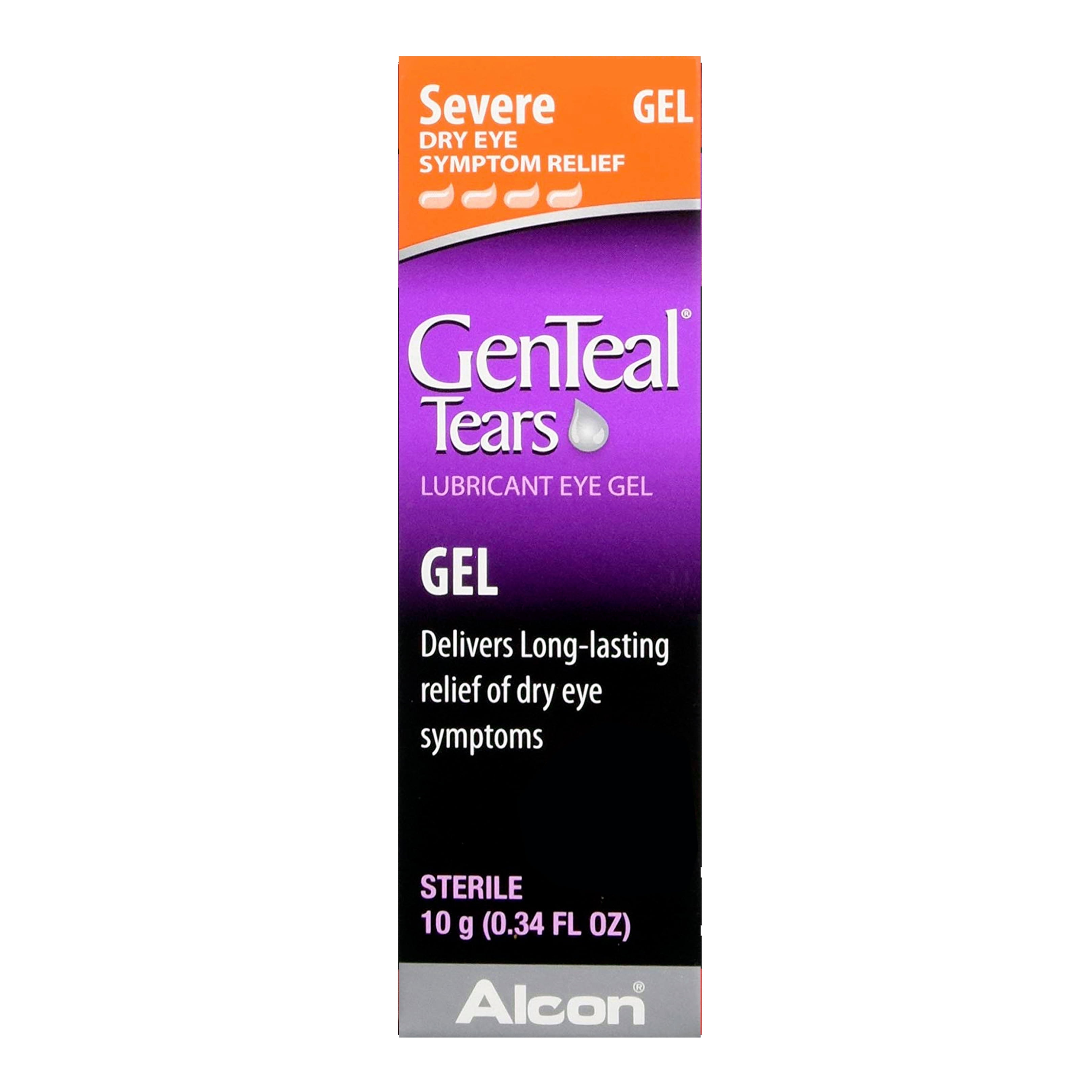 GENTEAL Tears lubricant Eye Gel for Severe Dry Eye Symptom Relief, .34