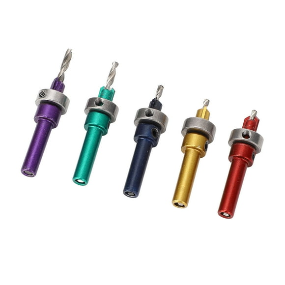 Wood Countersink Drill Bit, 5Pcs Wood Countersink Drill Bit Set  for Woodworking