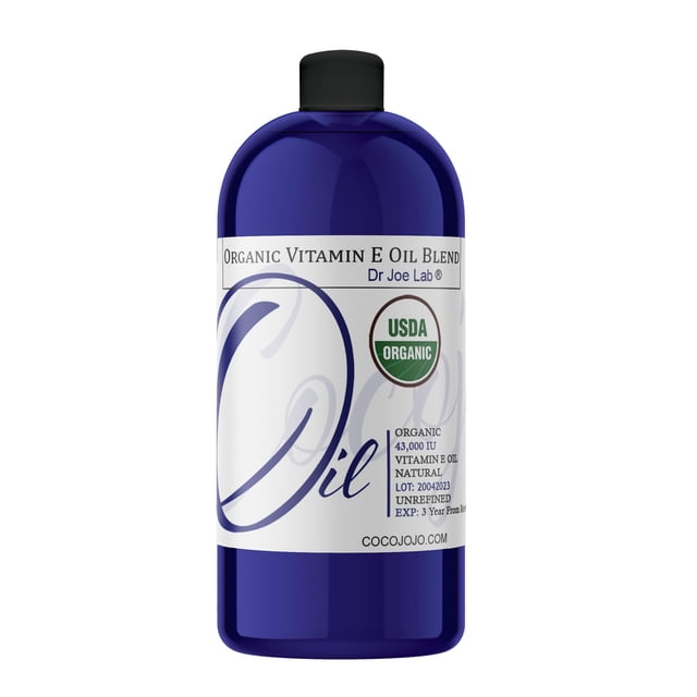 Aceite de vitamina E Dr. Joe Lab 43,000 UI para piel y cabello 946 ml