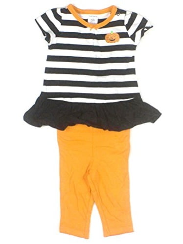 baby girl orange leggings