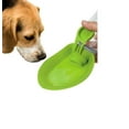 thumbnail image 3 of Dog Water Bottle Easy Convenient Folding Travel Green Leaf Spout Hydration 18oz (1 Bottle), 3 of 5