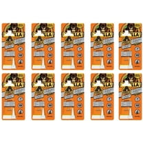 Gorilla Heavy Duty Construction Adhesive, 2.5 ounce Squeeze Tube, White, Pack of 10