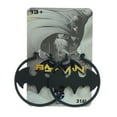 thumbnail image 2 of DC Comics Batman Matte Black Bat Logo Stainless Steel Hoop Earrings, 2 of 2