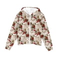 thumbnail image 6 of Children's Fashion Christmas Printed Long Sleeved Hooded Sweatshirt, Girls' Hoodie Jacket, 6 of 6