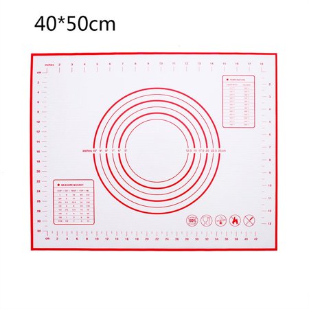 

Silicone Non-Stick Baking Mat Rolling Dough Pad Dough Pastry Mat with Scale for Pizza Cookie BPA Free Bakeware Accessories