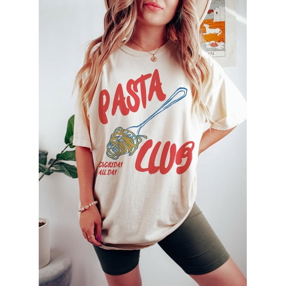 Pasta Shirt, Pasta Club TShirt, Food Tshirt Foodie Shirt, Pasta Lover Gift, Retro Graphic Tee