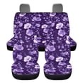 thumbnail image 6 of Jeiento Purple Flowers Car Seat Covers Set of 4 Car Front Seat Covers and Back Seat Covers Protector for Women Girls Automobile Accessories Decor Universal Fit for Most Vehicles, 6 of 6