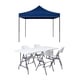 thumbnail image 1 of Combo de Mesa y 4 Sillas Plegables con Toldo Azul Impermeable, 1 of 8