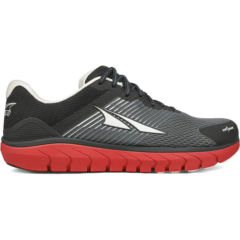 ALTRA Men's Provision Road Running Shoe, Black/Gray/Red, D