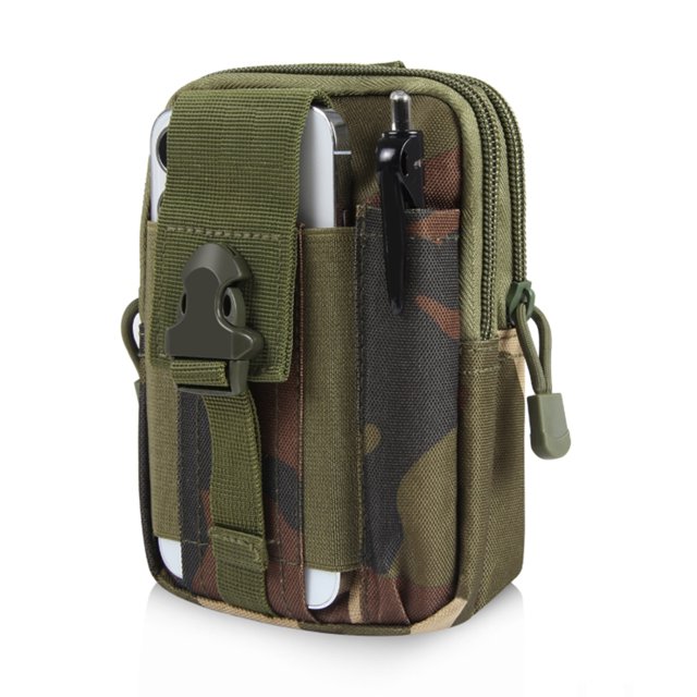 Ygjytge Riñonera para Hombre Soporte para Oxford Senderismo Ciclismo Herramientas (camuflaje Forestal)