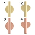 thumbnail image 2 of Creative Non Perforated Nordic style Wall Mounted Decoration Pendant Flower Vase Tube Vase Wall Flower Device 3, 2 of 8