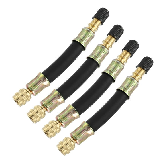 Unique Bargains Tire Valve Extension Stem Adaptor Car Truck Bike RV 10cm / 3.9" 4pcs