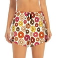 thumbnail image 2 of Xecao's Donut for a double-layer running short for women, perfect for gym, tennis, and more, featuring a convenient pocket., 2 of 9