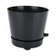 thumbnail image 3 of Maceta de autorriego decorativa con orificios de drenaje para vivero Negro, 3 of 9